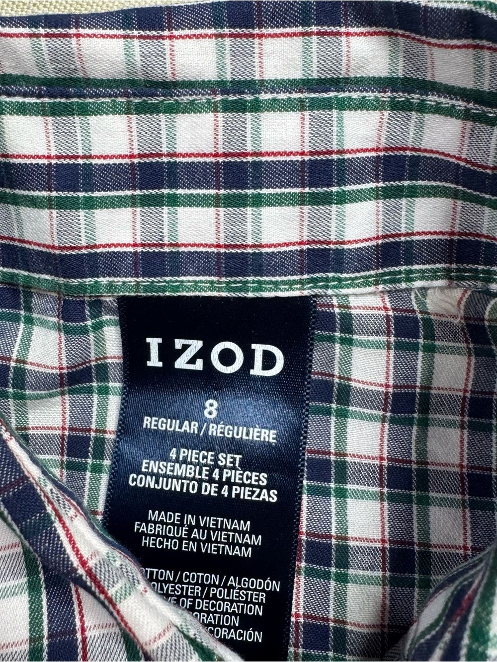 Boys Size 8 Button Down Shirt Lot Carter’s IZOD Class Club Plaid 4 Pc - Picture 15 of 15